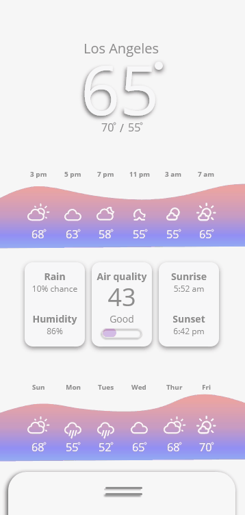 redesign weathe app gif